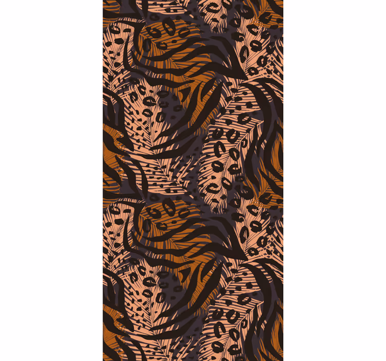 Papier peint léopards motif animal tropical - TenStickers