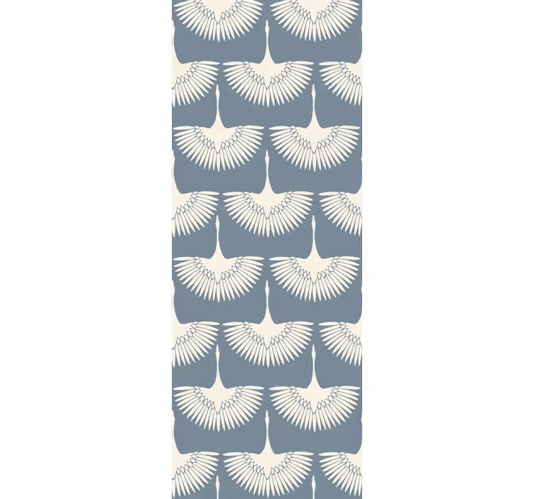 Papier peint oiseaux motif élégant de cigognes volantes - TenStickers