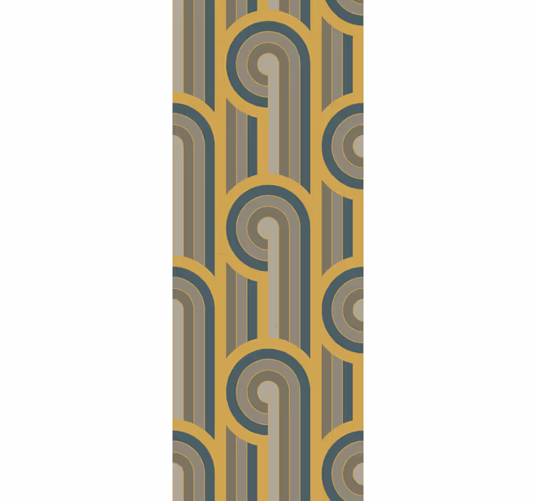 Papier peint formes géometriques motif incurvé - TenStickers