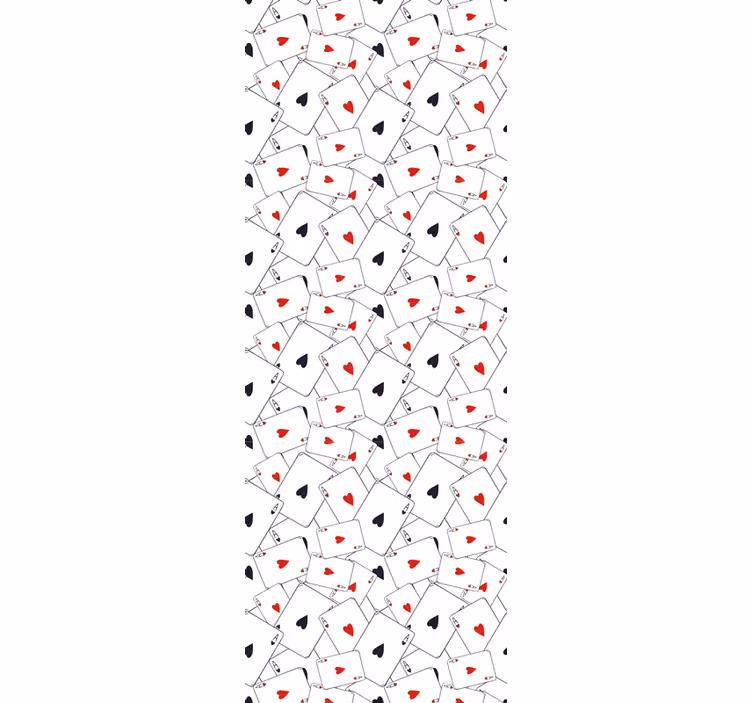 Papier peint texte modèles de cartes à jouer - TenStickers