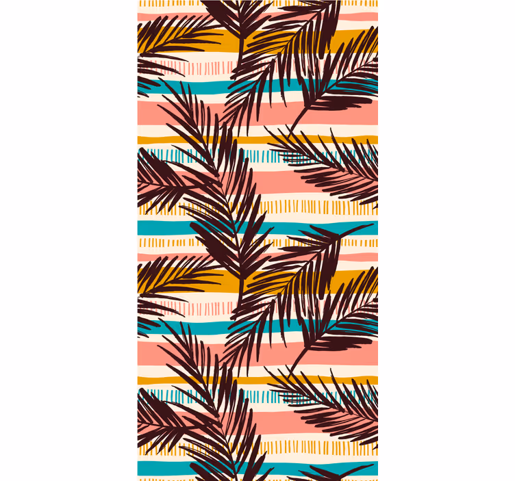 Papier peint salon feuillage de palmier exotique - TenStickers