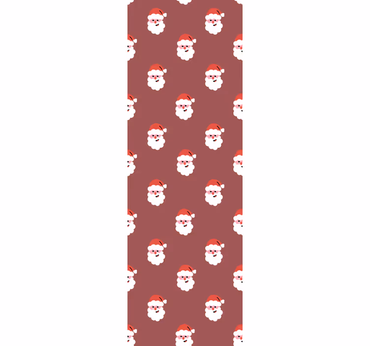 Papier peint noël motif père noël - TenStickers