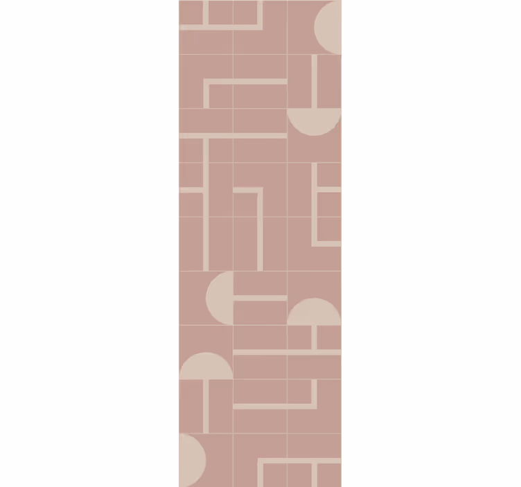 Papier peint formes géométriques beige doux - TenStickers