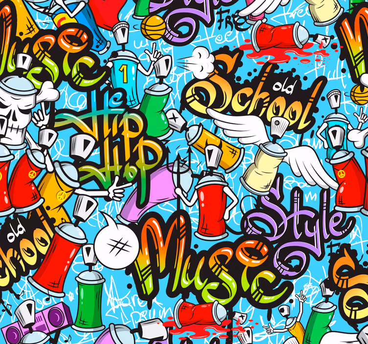 Papier peint art culture hip-hop graffiti urbain - TenStickers