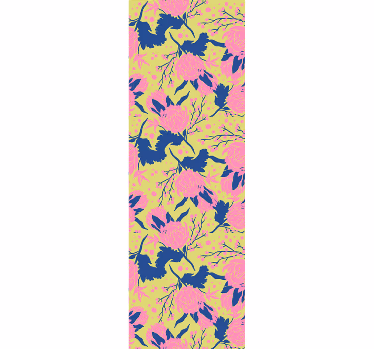Papier peint floral motif floral vibrant - TenStickers