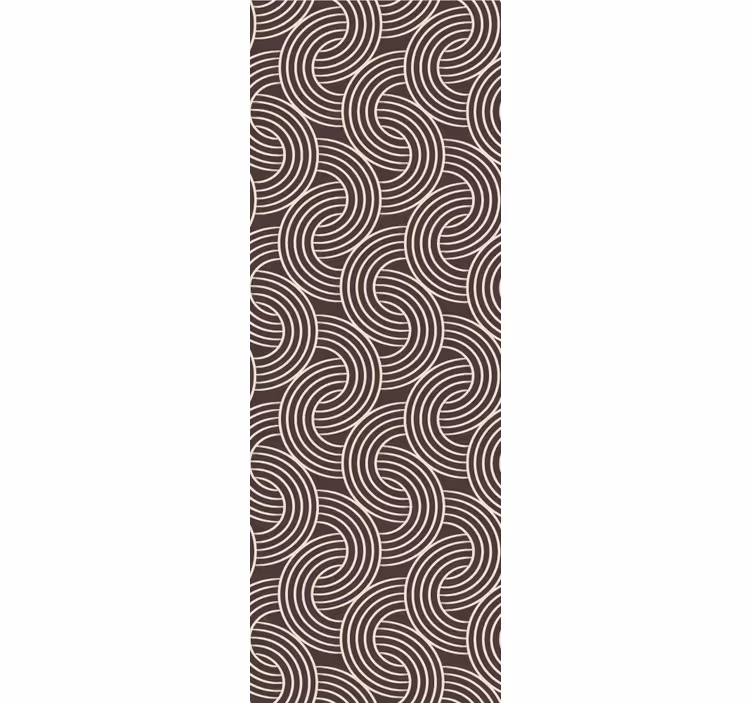 Papier peint formes géometriques motif de ligne en spirale - TenStickers