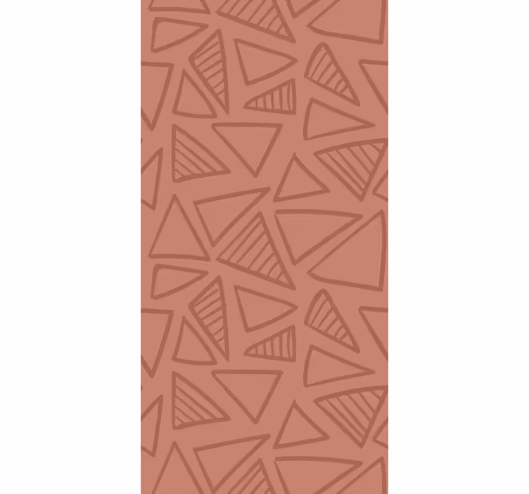 Papier peint formes géometriques motif rouge abstrait - TenStickers
