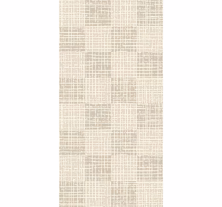 Papier peint motif lignes de grille neutres - TenStickers