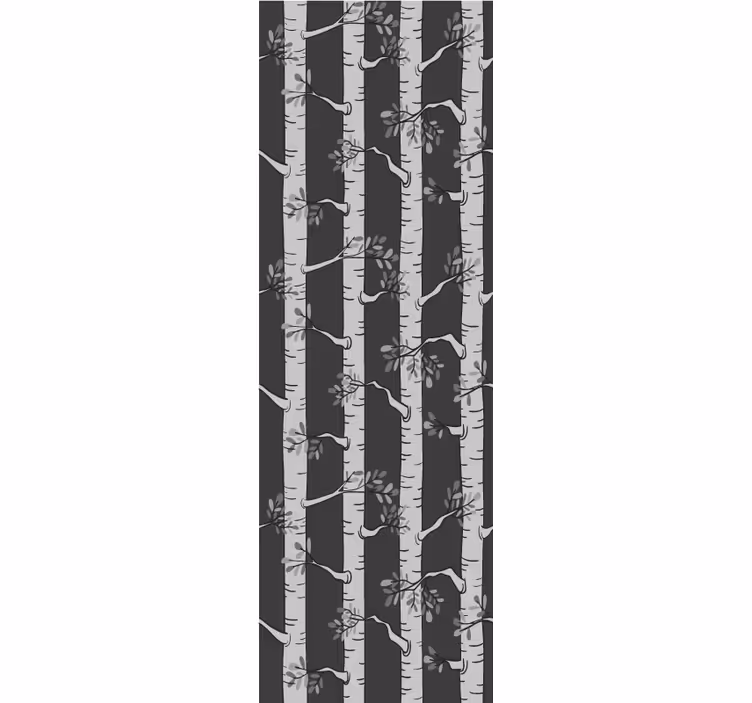 Papier peint arbres élégante forêt de bouleaux - TenStickers