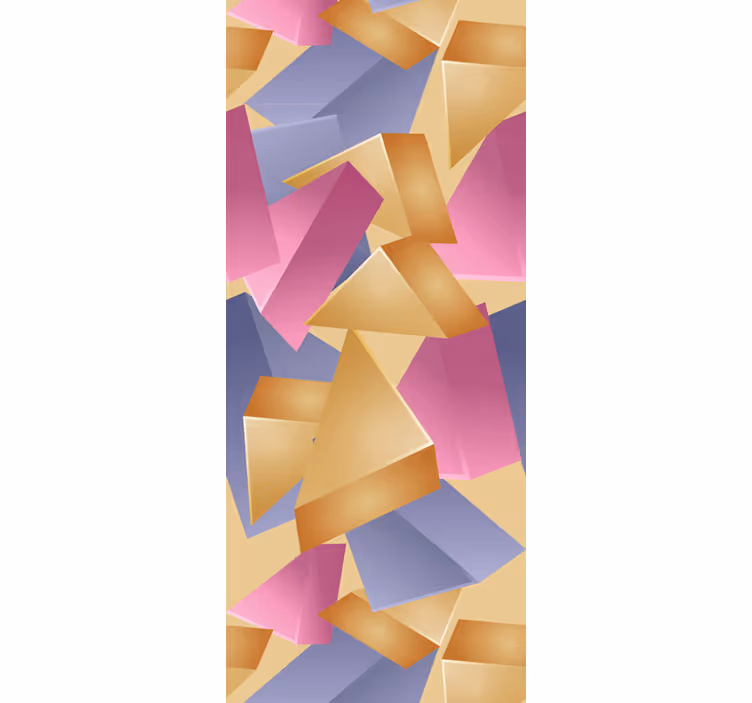 Papier peint formes géométriques agencement abstrait - TenStickers