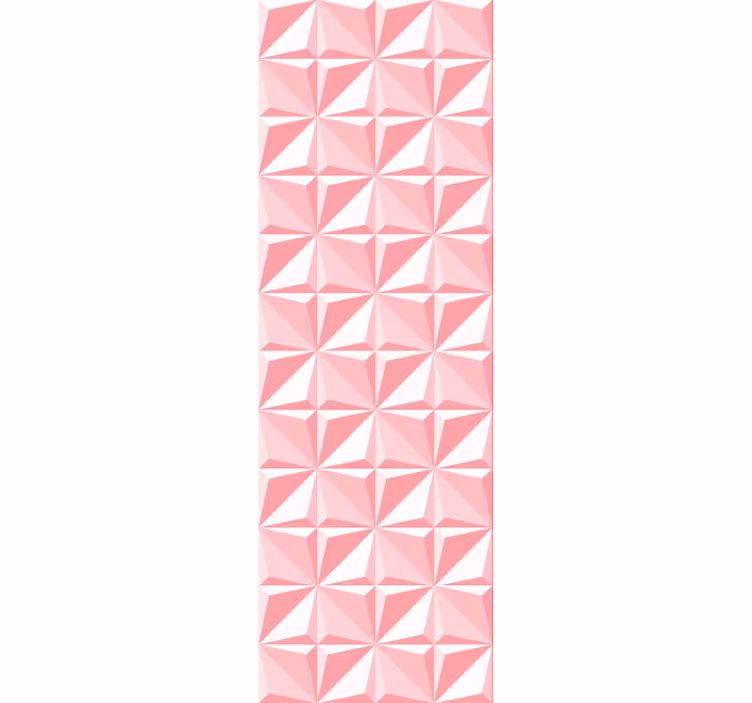 Papier peint 3D formes géométriques roses - TenStickers