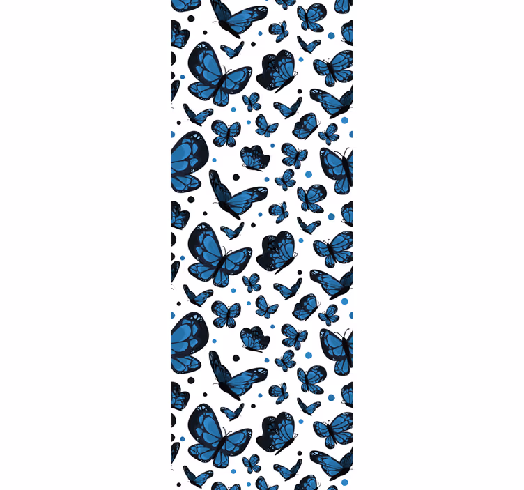 Papier peint papillons bleus - TenStickers
