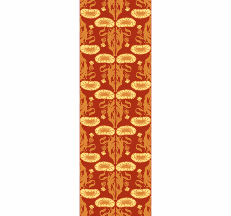 Papier peint style Art Nouveau couleurs chaudes - TenStickers