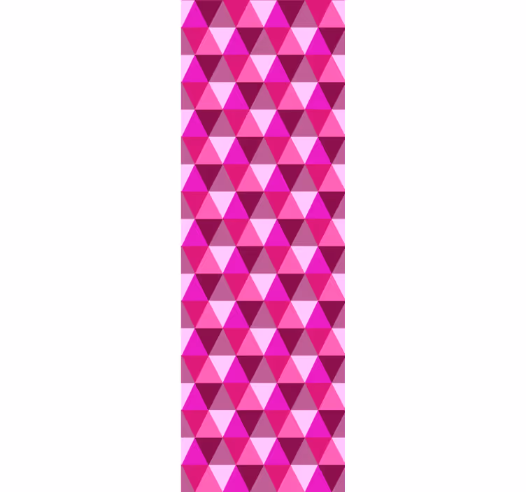 Papier peint fuchsia motif géométrique - TenStickers