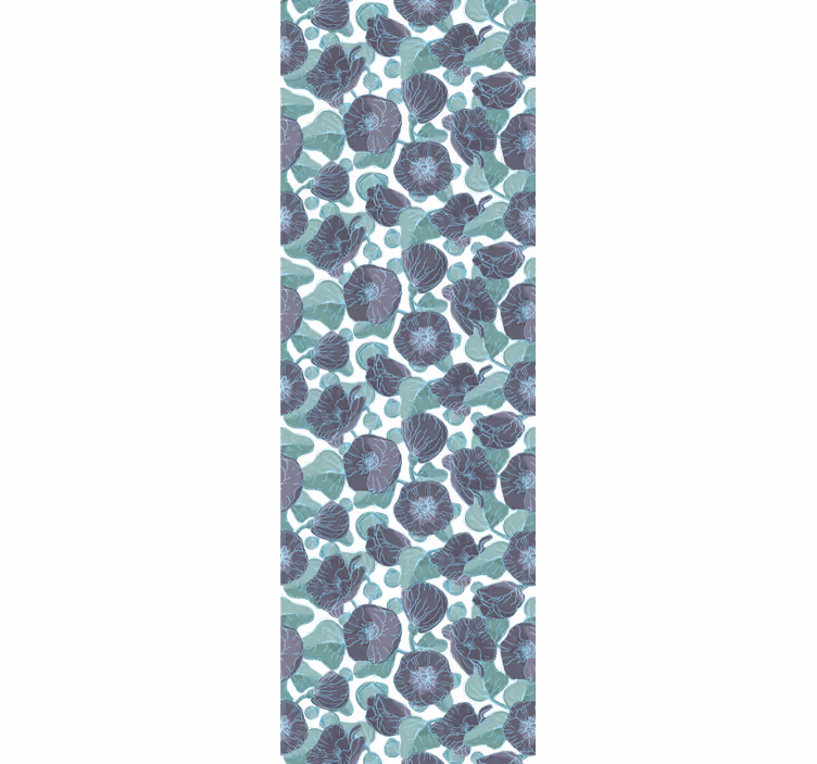 Papier peint fleurs mauves - TenStickers