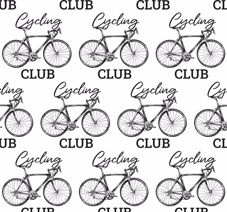 Papier peint salon Cycling Club - TenStickers