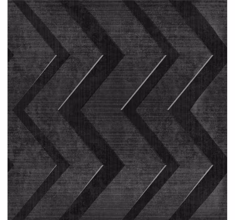 Papier peint chambre ado rayures en acier noir - TenStickers