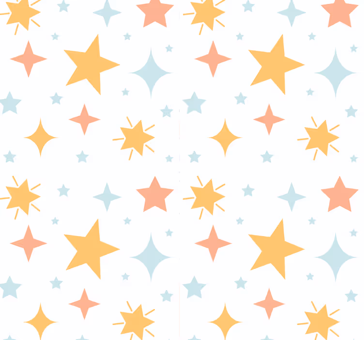 Papier peint étoiles motif étoilé - TenStickers