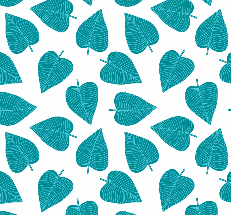Papier peint feuillage motif feuilles - TenStickers