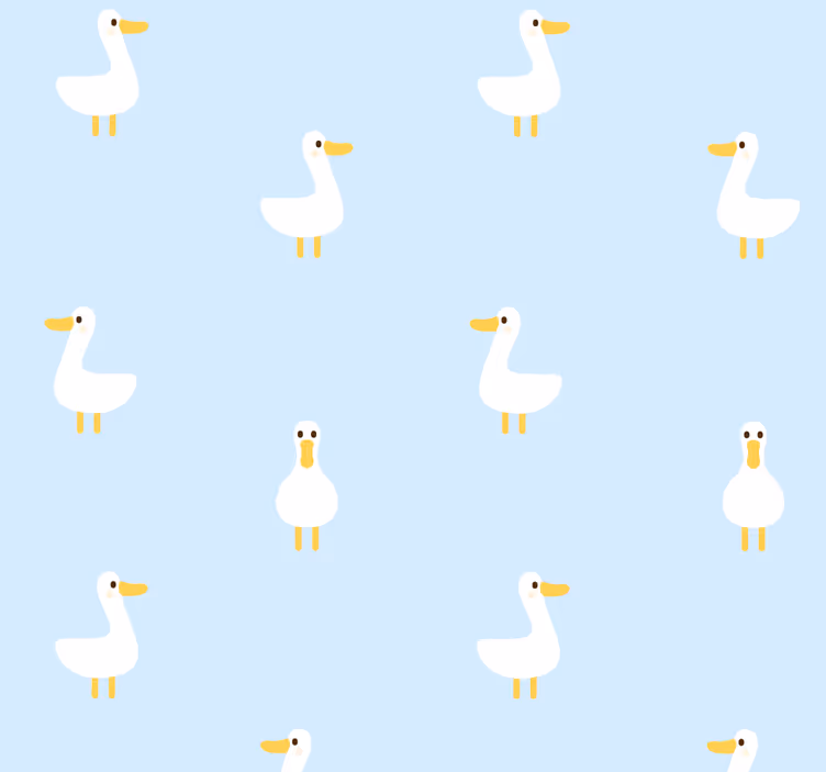 Papier peint animaux motif de canard - TenStickers