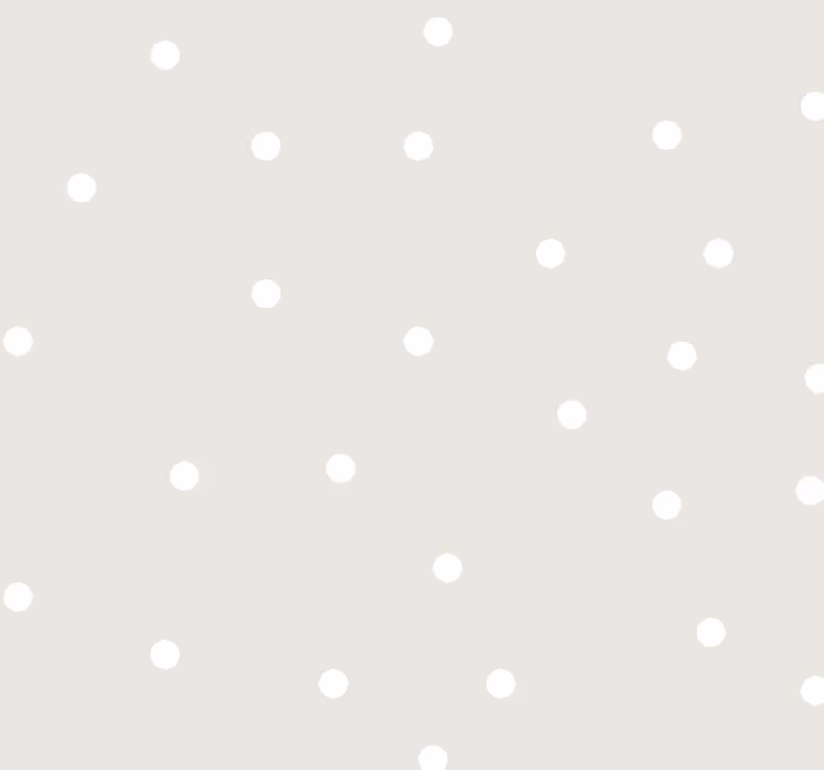 Papier peint chambre bébé couleur beige à pois blancs - TenStickers