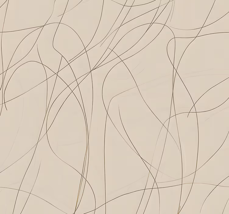 Papier peint abstrait lignes fines design beige - TenStickers
