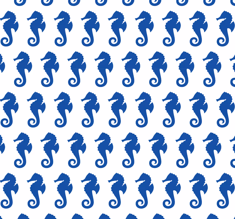 Papier peint animaux motif hippocampe - TenStickers