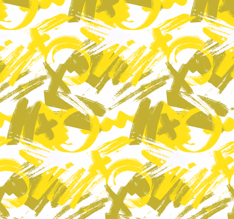 Papier peint abstrait feuillage conceptuel - TenStickers