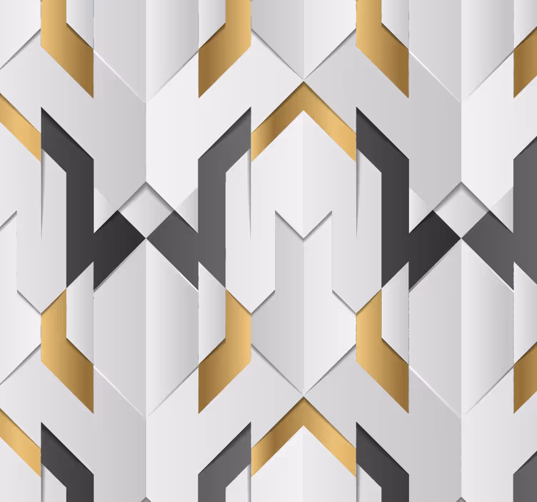 Papier peint formes géometriques motif géométrique en zigzag - TenStickers