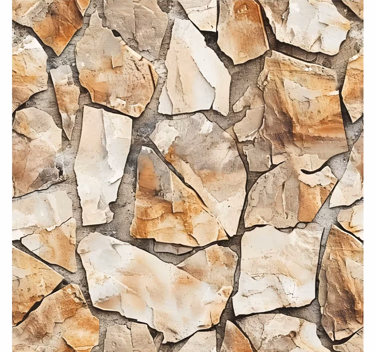 Papier peint pierre modèle rustique - TenStickers