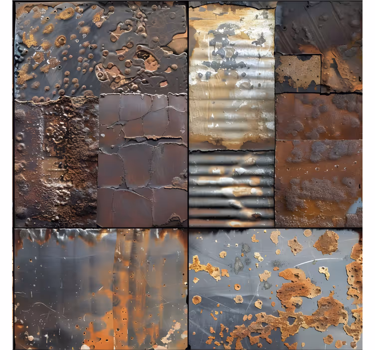 Papier peint carreaux de ciment style industriel - TenStickers