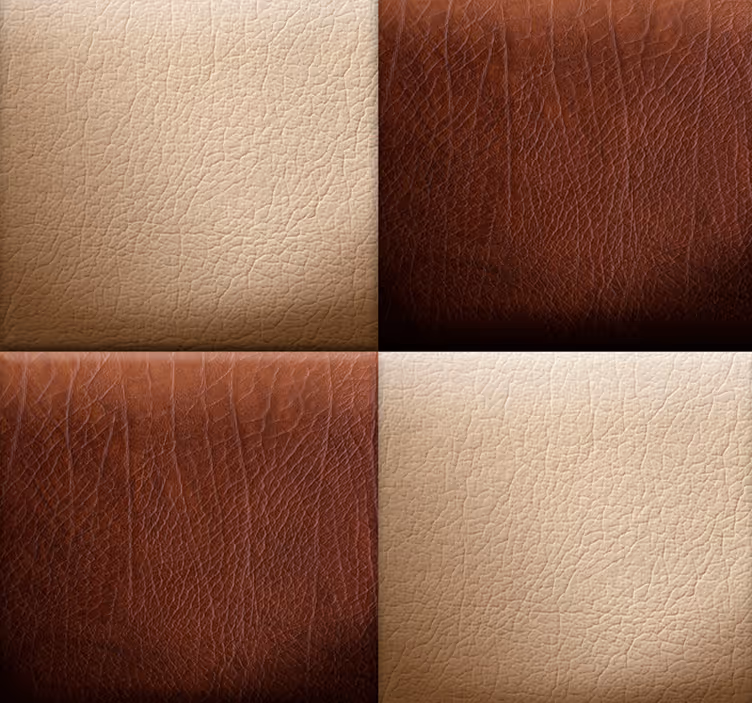Papier peint carrés motif d'échecs en cuir - TenStickers