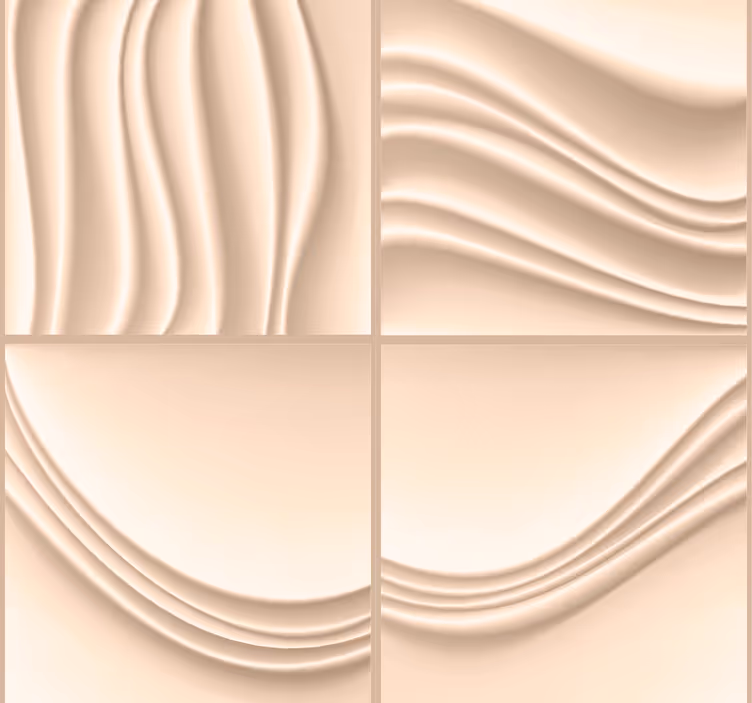 Papier peint abstrait panneaux de texture incurvés - TenStickers
