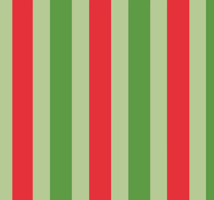 Papier peint rayures Rayures vertes et rouges - TenStickers