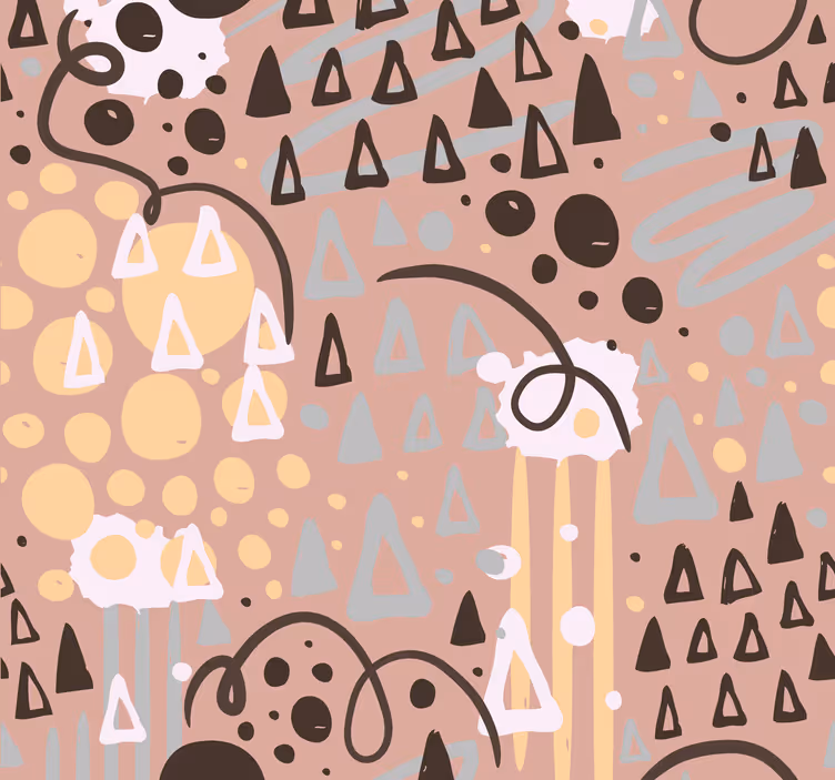 Papier peint chambre fille marqueurs et dessins - TenStickers