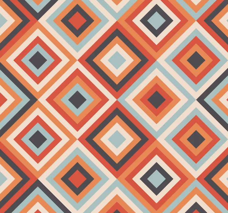 Papier peint salon motif tribal bohème - TenStickers