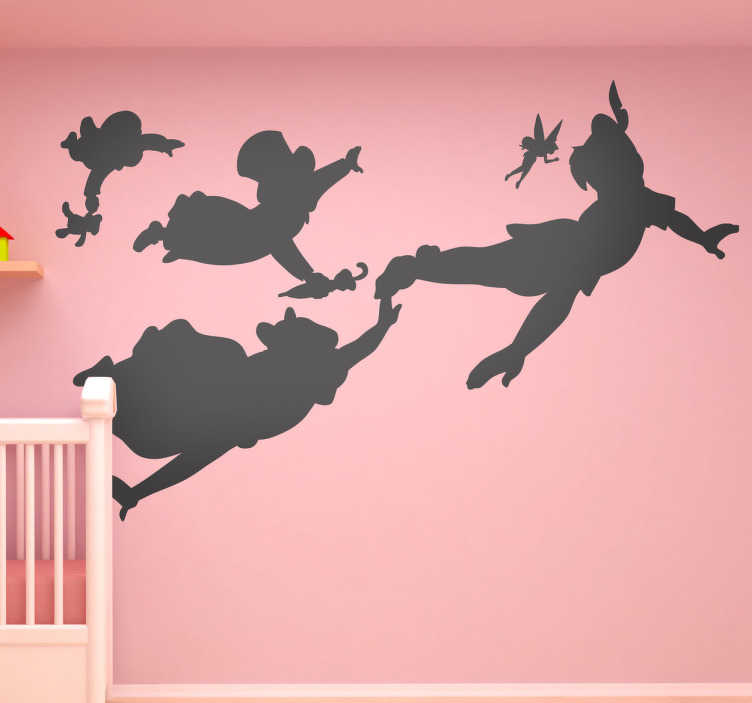 sticker enfant silhouettes personnages peter pan 6250