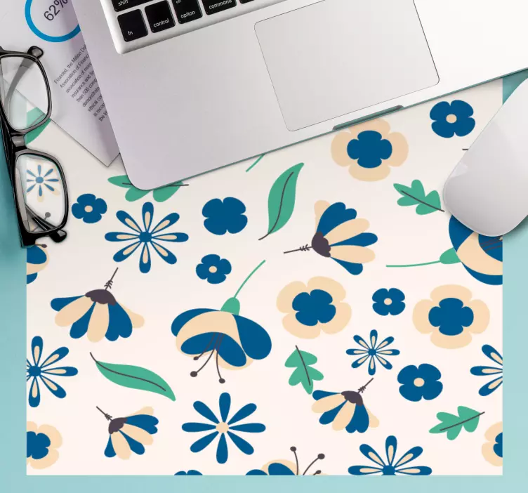 Tapis de souris motif composition florale colorée - TenStickers