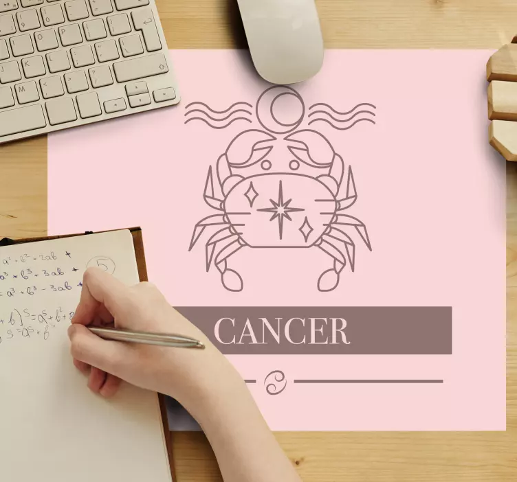 Tapis de souris cancer symbole du zodiaque - TenStickers