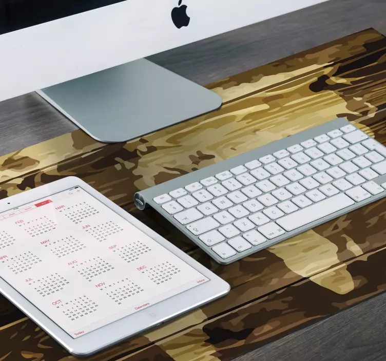 Tapis de souris carte du monde carte du monde en bois - TenStickers