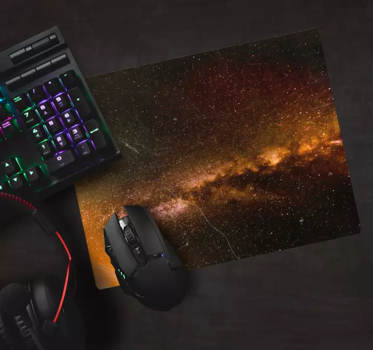 Tapis de souris carte du monde motif galaxie cosmique - TenStickers