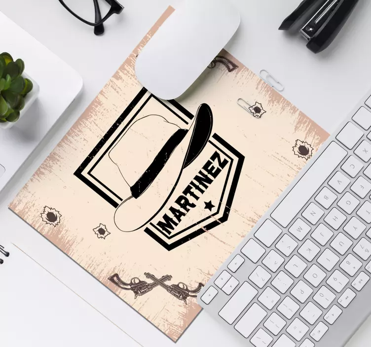Tapis de souris chapeau de style western - TenStickers