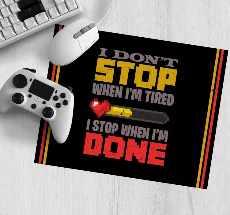 Tapis de souris citation citation motivante focus - TenStickers