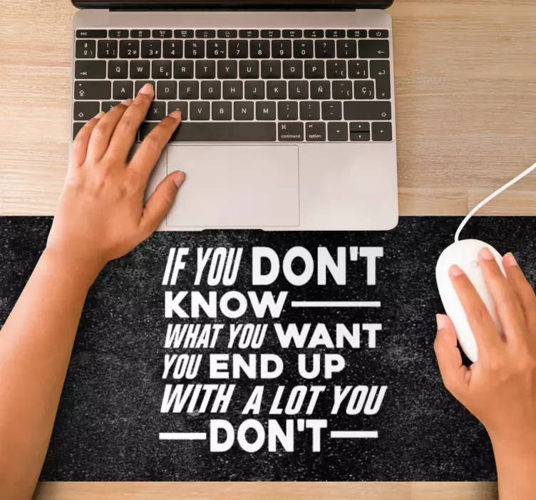 Tapis de souris citation conseils de vie inspirants - TenStickers