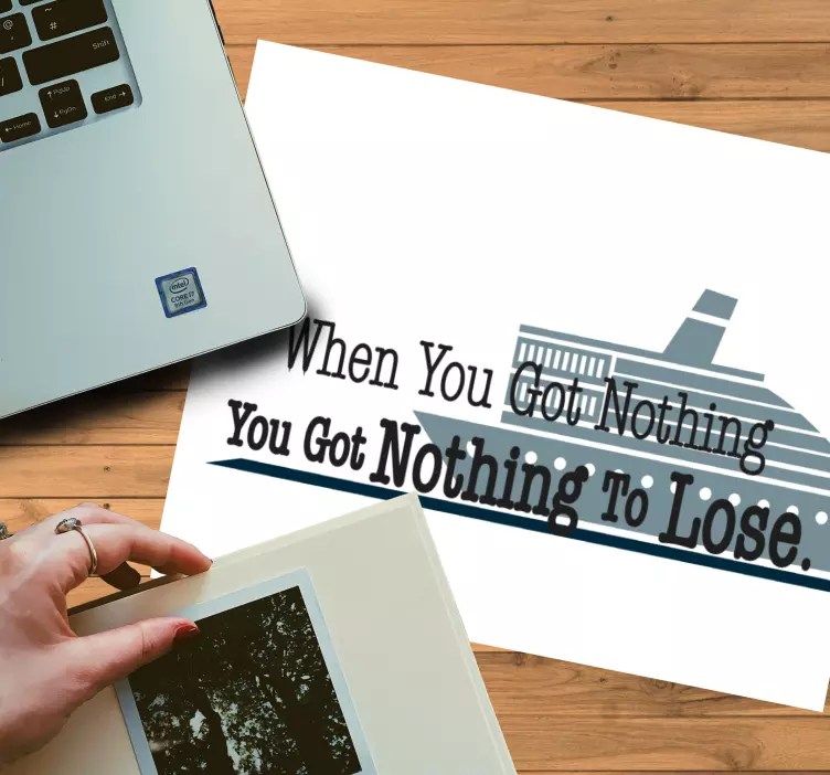 Tapis de souris citation graphique motivant - TenStickers