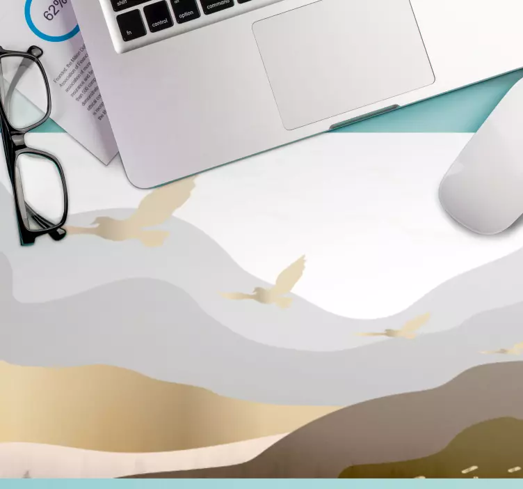 Tapis de souris citation paysage naturel fluide - TenStickers