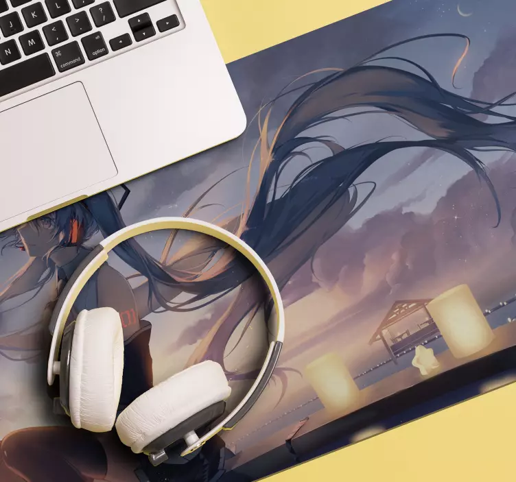 XXL tapis de souris anime Anime gamer fille - TenStickers