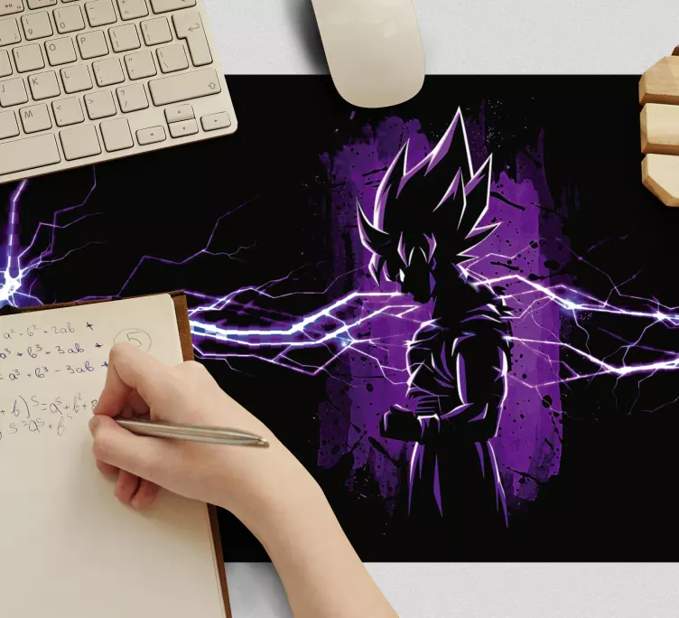 XXL tapis de souris anime Goku super saiyan - TenStickers