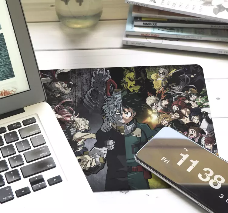 tapis de souris anime Mon académie des héros - TenStickers