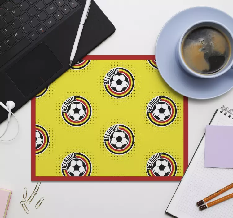 Tapis de souris football belgique - TenStickers
